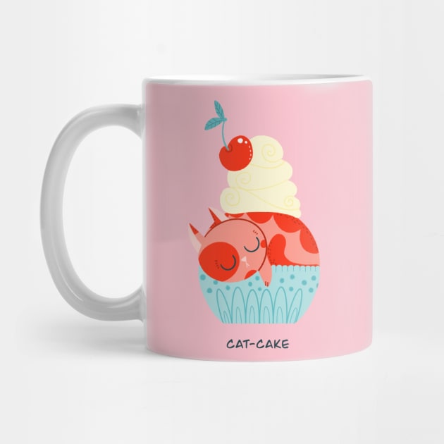 cat cake by Angela Sbandelli Illustration and Design